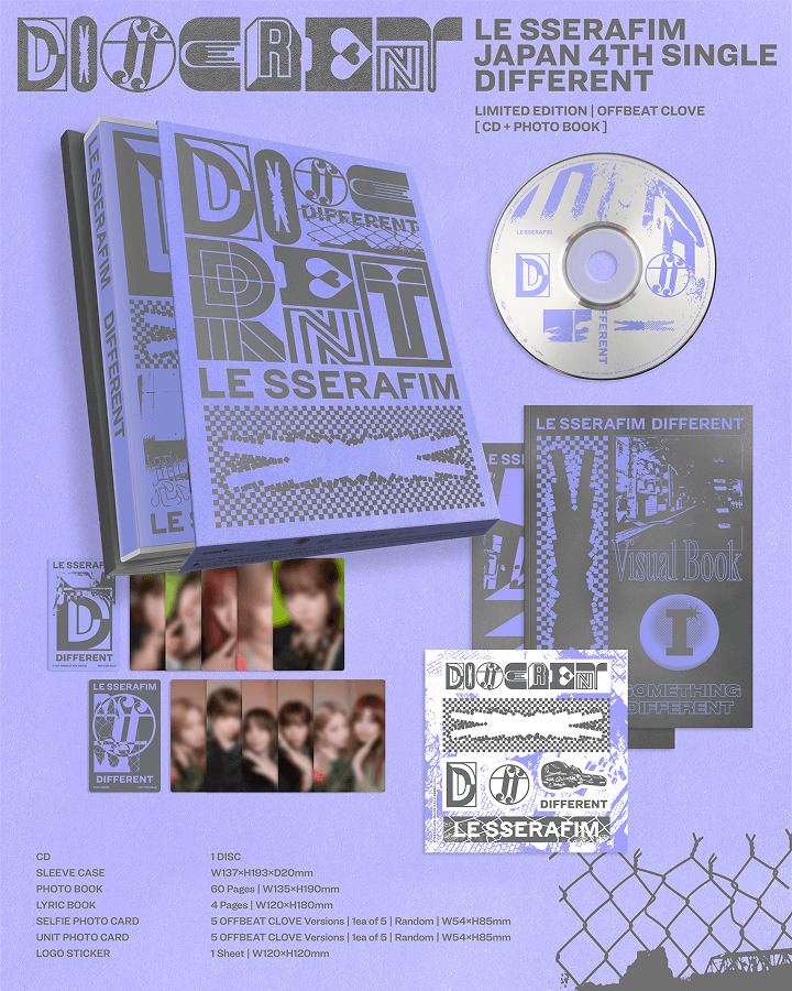 LE SSERAFIM ルセラ different メロクロ盤 CD LE SSERAFIM - DIFFERENT (Limited Edition A) | Musica